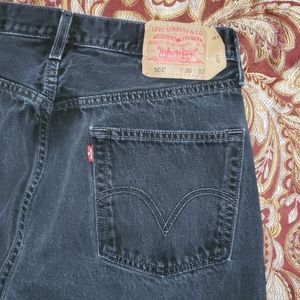 Mens Black Denim Levi's